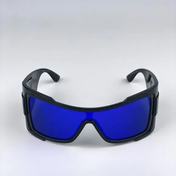 Versace VE4451 GB1/55 Sunglasses Black Grey Mirrored Blue  display picture 1